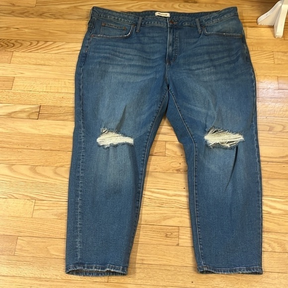 NEW Madewell Plus Perfect Vintage Crop Jean in Gooding Wash size 24W - Picture 2 of 10